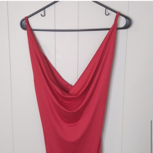 Hello Molly Cow Neck Red Maxi Dress - Picture 5 of 6